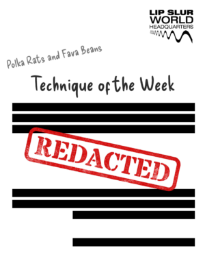 Technique of the Week - Volume 3 (Polka Rats and Fava Beans)