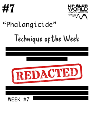 Technique of the Week Volume 7 "Phalangicide"